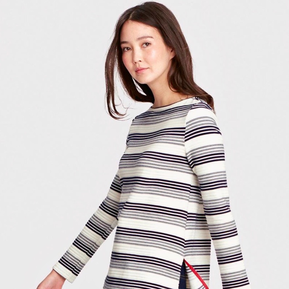 SOLD!! Joules Jemma knit tunic top navy white pink